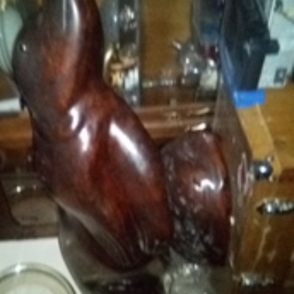 Red ceder Burrell seal rare hand carved by ron Vav